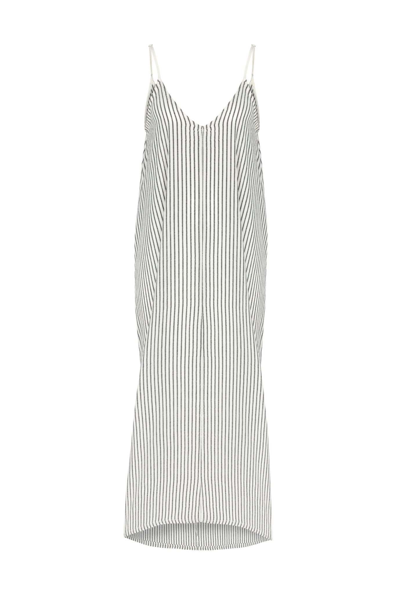 The Handloom Yaz Dress Black Stripes