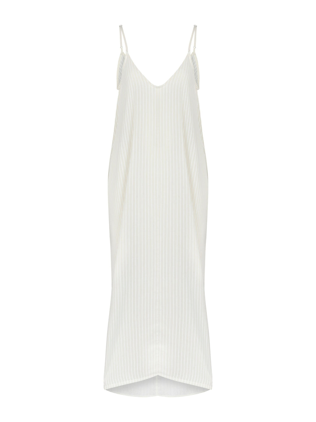 The Handloom Yaz Dress White Stripes